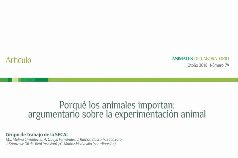 Porqué los animales importan: argumentario sobre la experimentación animal