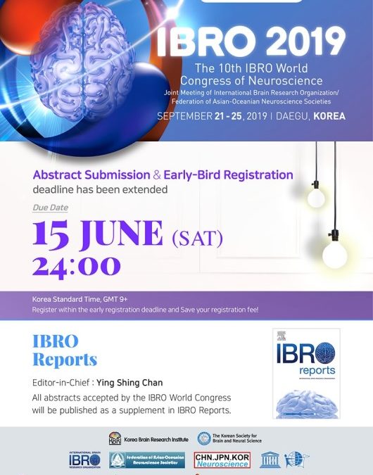 IBRO 2019. Abstract & Early Bird Registration