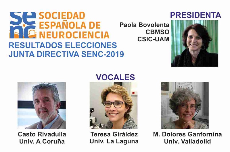 Resultados de las elecciones a la Junta directiva (JD) de la SENC-2019