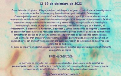 XXX Curso Técnicas Estereológicas en Histología y Neurobiología